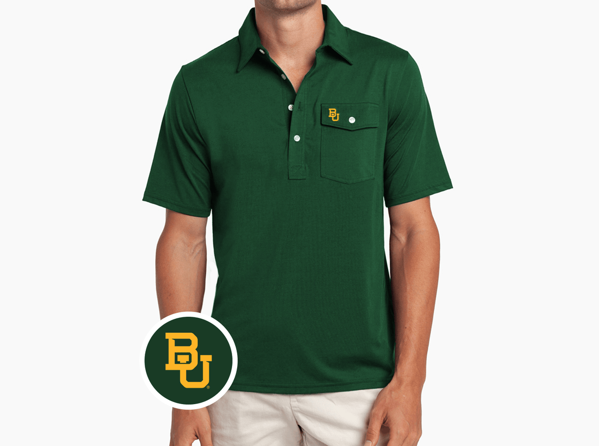 Criquet Baylor in Coaches Players Shirt, Interlock, Dark Green, view 2