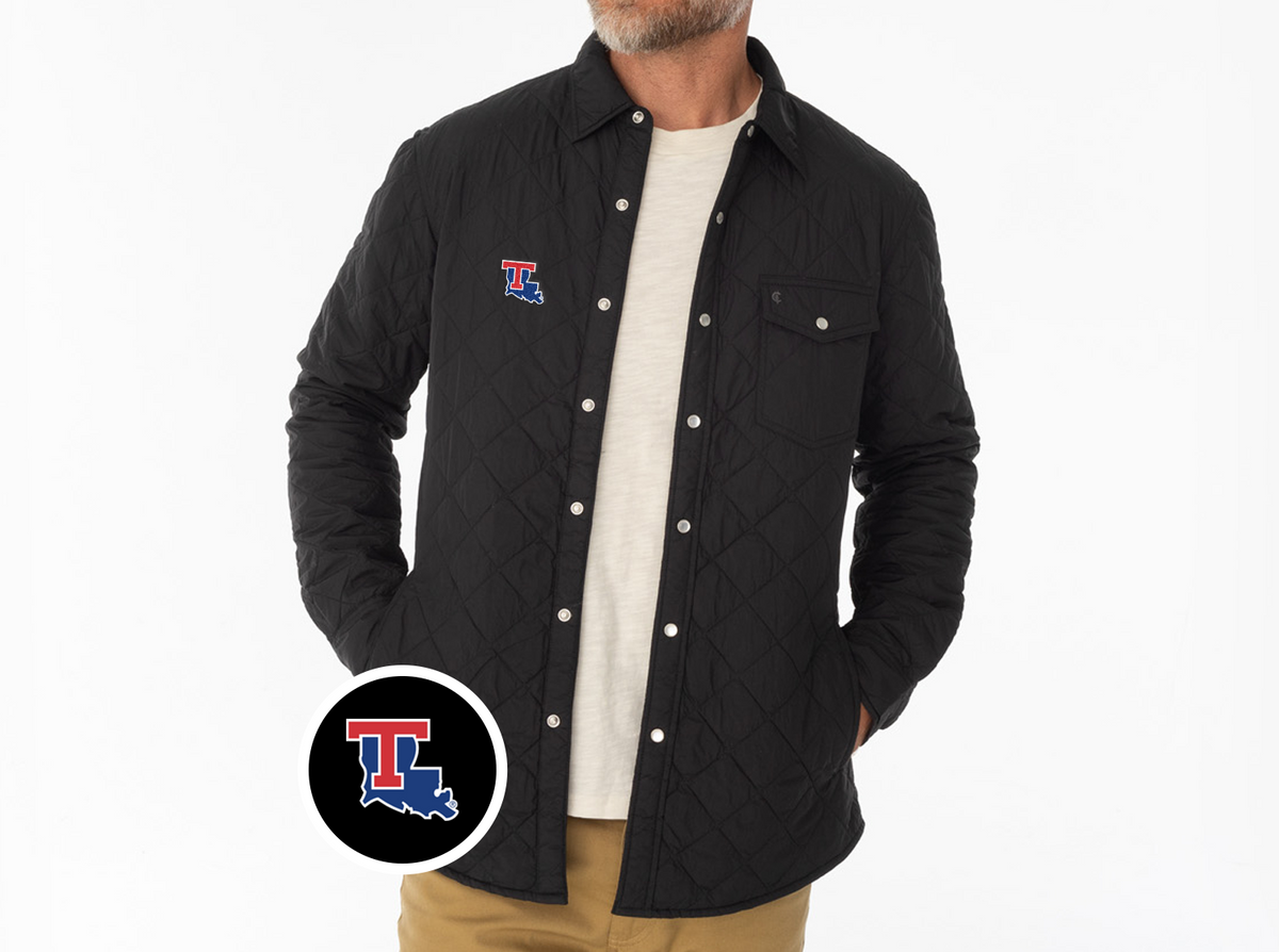 Louisiana Tech - Coach's Shacket - T & State - Black