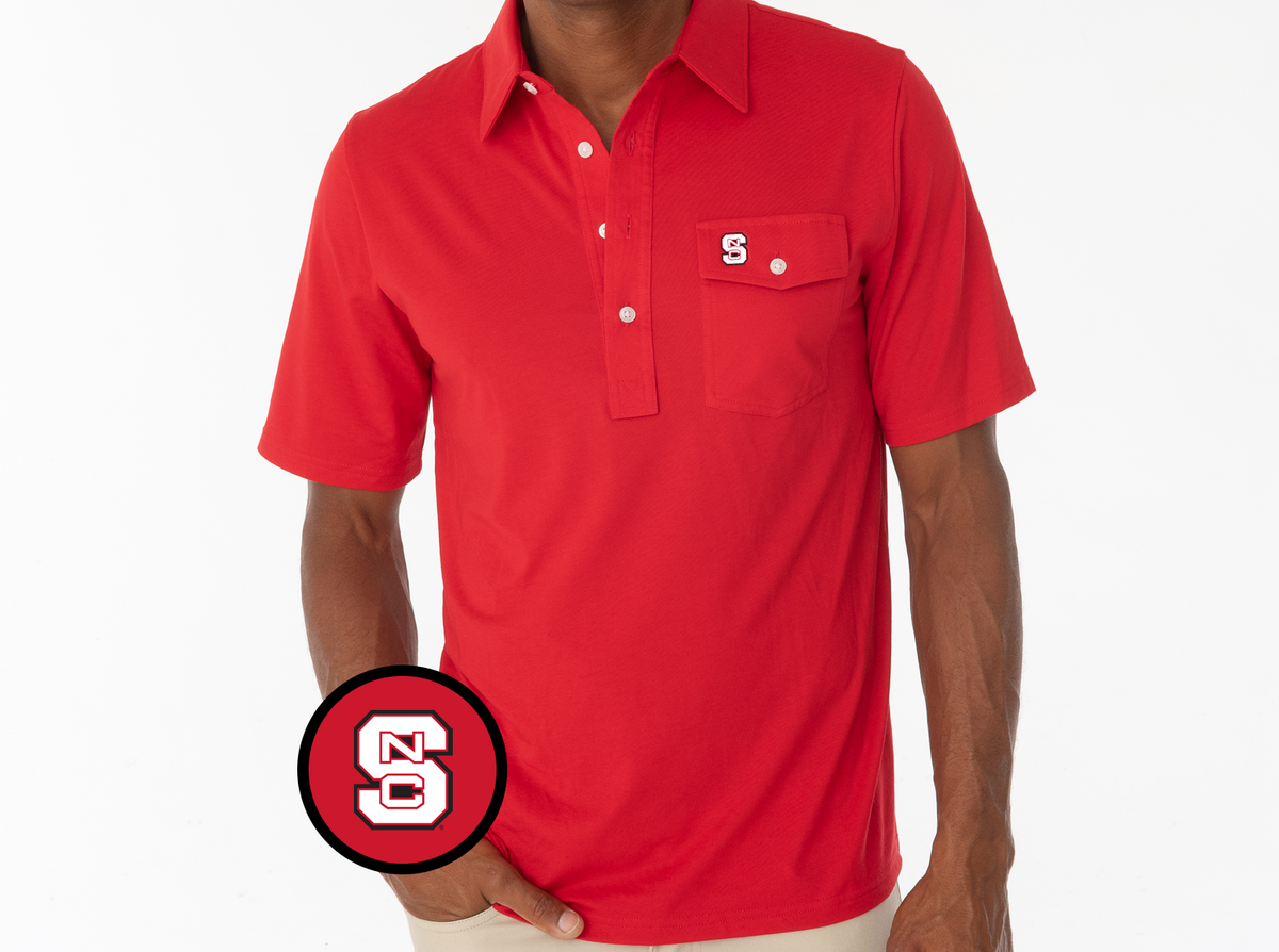 Criquet NC State Coach's Players Shirt in NCS, Red, view 1