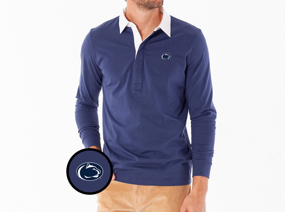 Penn State - Coach's Rugby Shirt - Lion - Navy