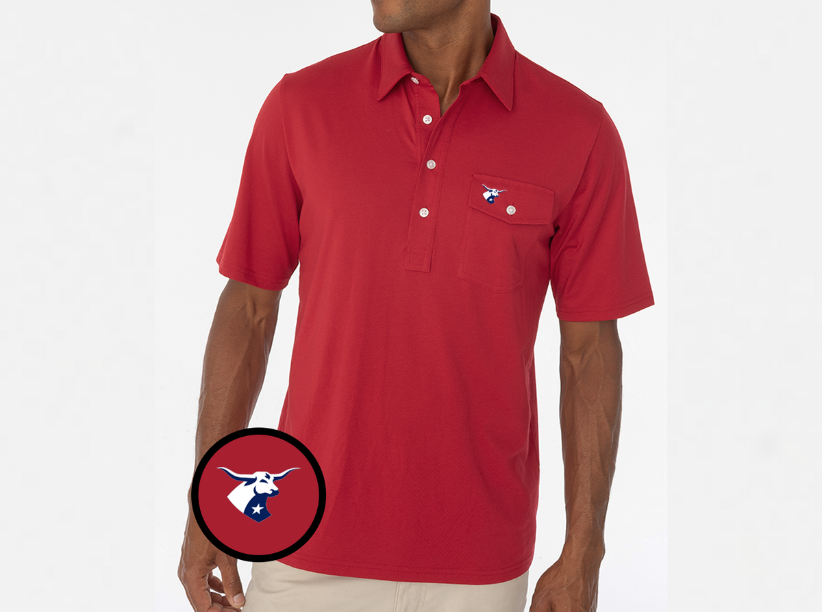 Criquet FC Dallas in Coaches Players Shirt, Bull, Red, view 1