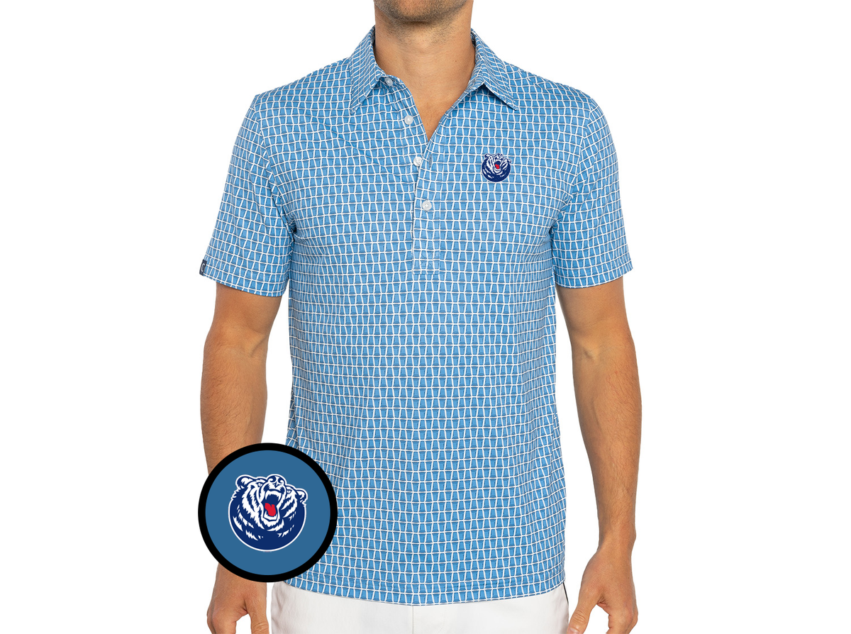 Belmont - Coach's Range Polo - Bruin - Solo Print Blue