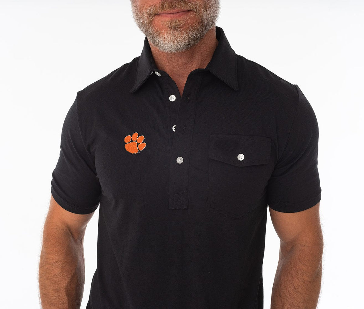 Criquet Clemson Coach's Players in Shirt, Paw, Black, view 2
