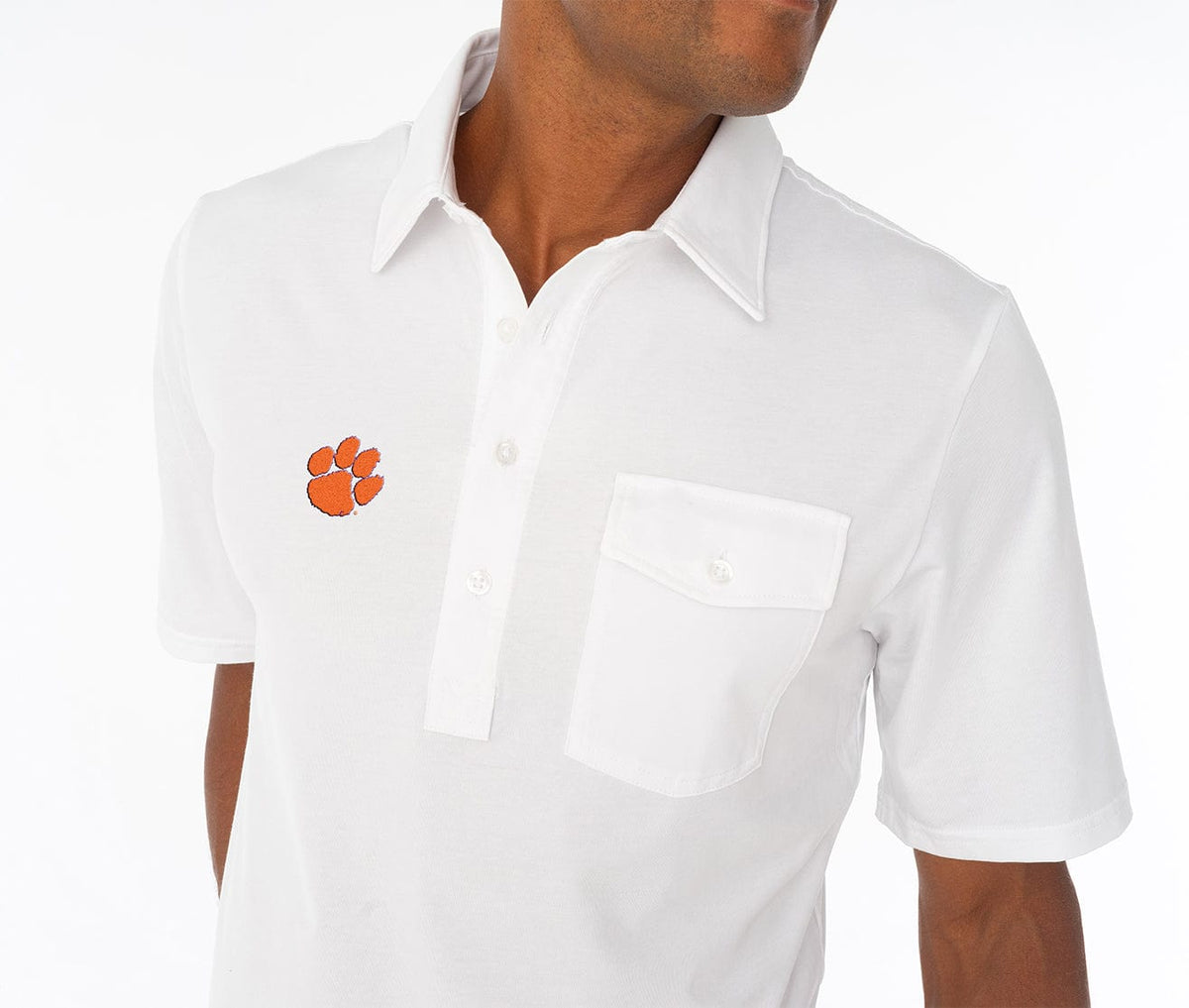 Criquet Clemson Coach's Players in Shirt, Paw, White, view 2
