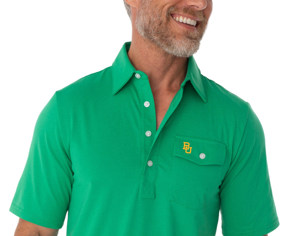 Criquet Baylor in Coach's Performance Players Shirt, Interlock, Green, view 2