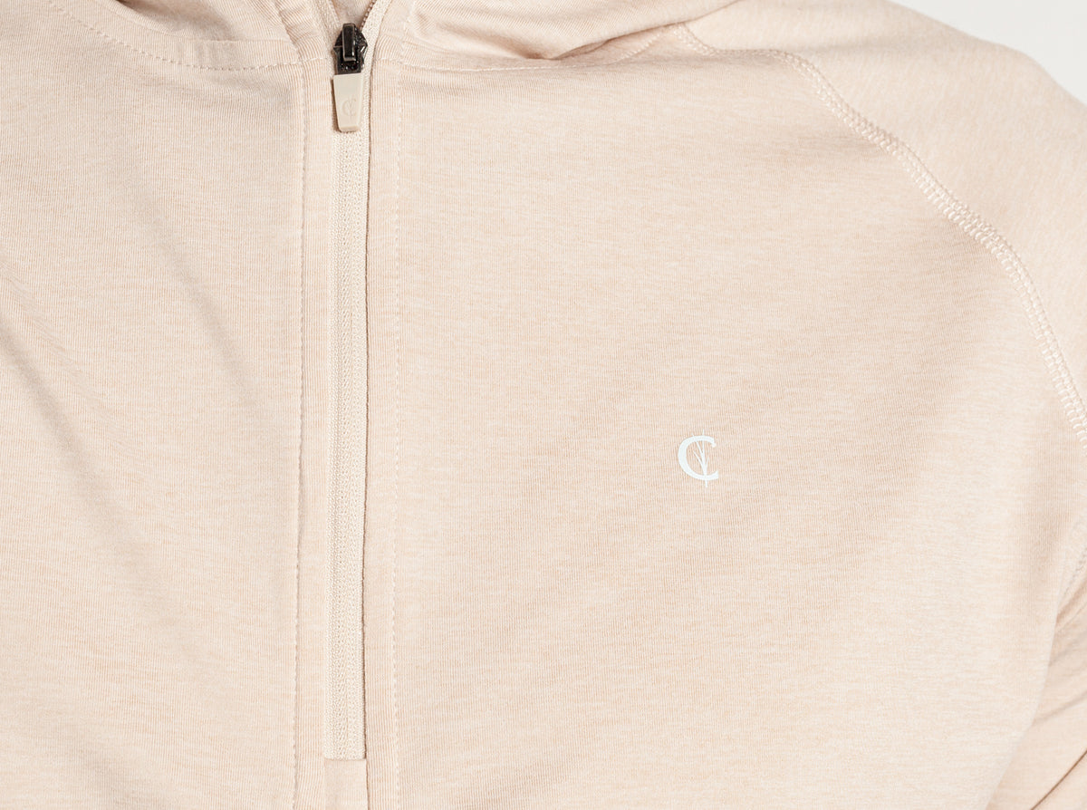 Criquet Ace Performance Hoodie in Sand, view 7
