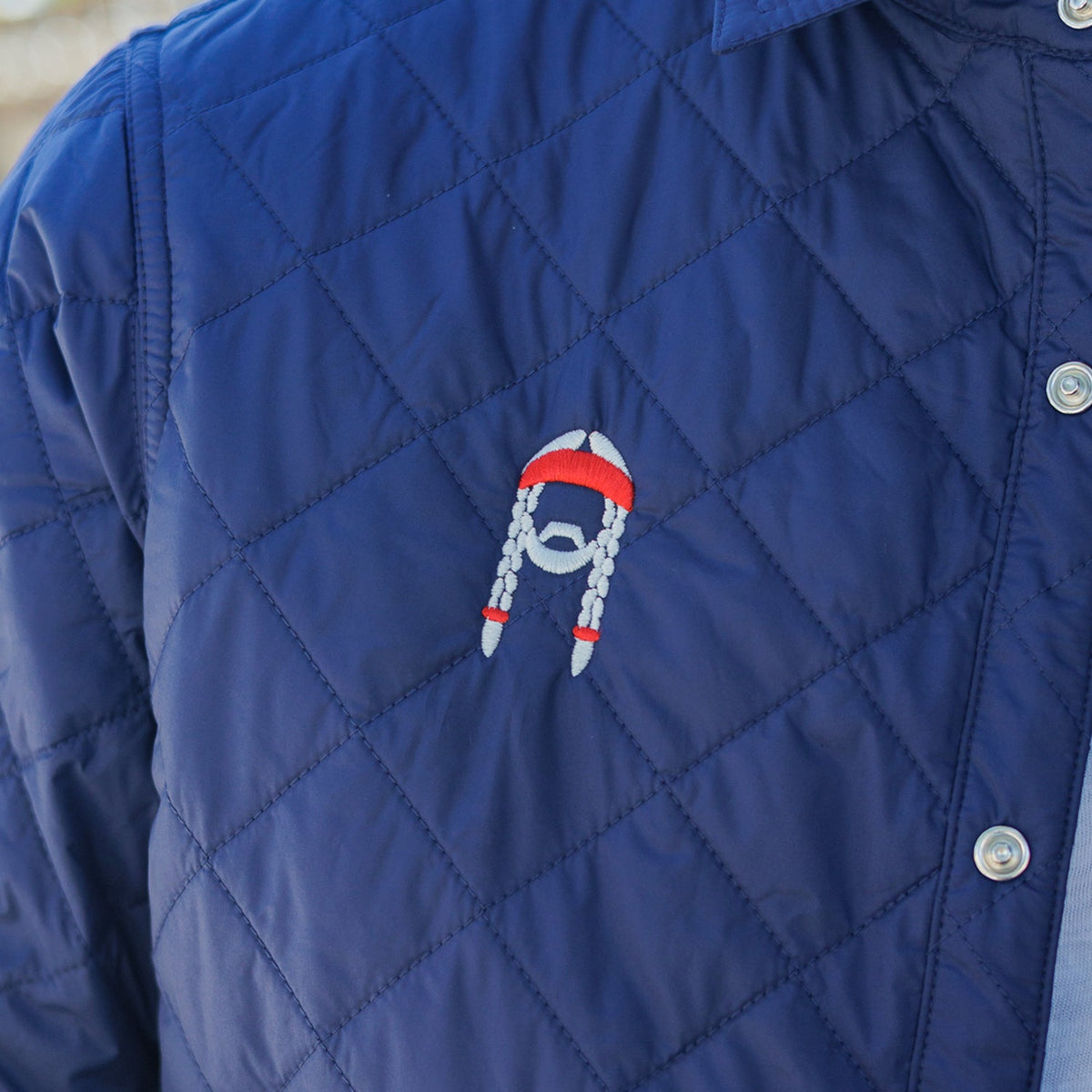 Willie Nelson Quilted Shacket - The Icon - Navy