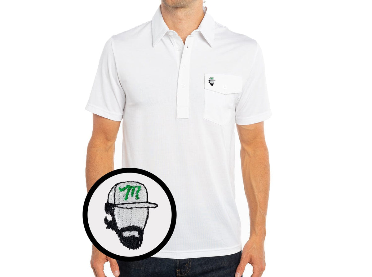 Criquet Limited Edition Performance Players Shirt Manolo in Bright White, view 2