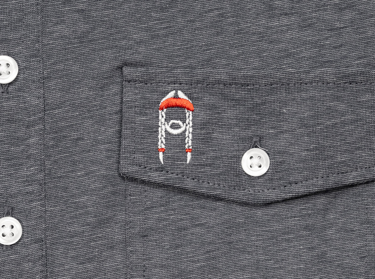 Criquet Willie Nelson Players Shirt The Icon in Heather Grey, view 2