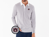 Auburn - Coach's Rugby Shirt - AU Interlock - Grey Microstripe