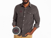 Auburn - Corduroy Pearl Snap - AU - Charcoal
