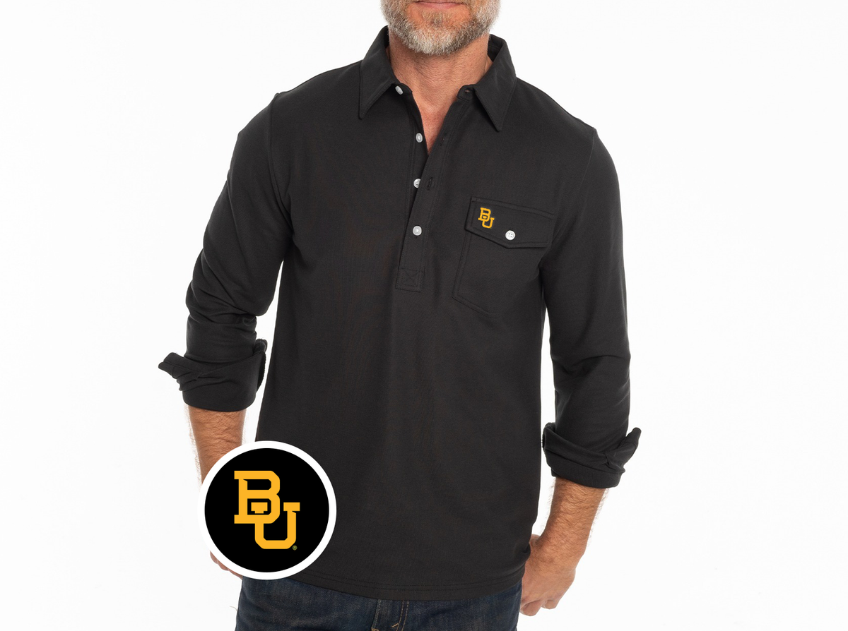 Baylor - Coach’s Long Sleeve Players Shirt - BU - Black