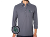 Baylor - Coach's Long Sleeve Players Shirt - BU Interlock - Blue Steel