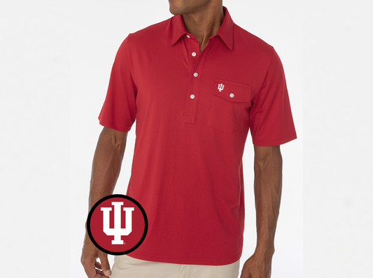 Indiana - Coach’s Players Shirt - IU Interlock - Red