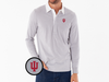 Indiana - Coach's Rugby Shirt - IU Interlock - Grey Microstripe