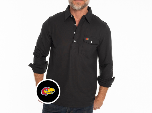 Kansas - Coach’s Long Sleeve Players Shirt - Jay Head - Black