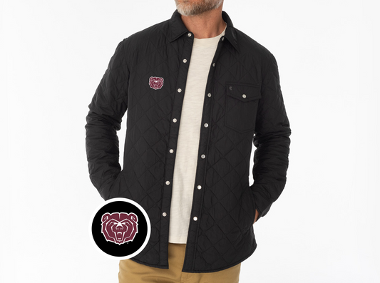 Missouri State - Coach's Shacket - Bear Head - Black
