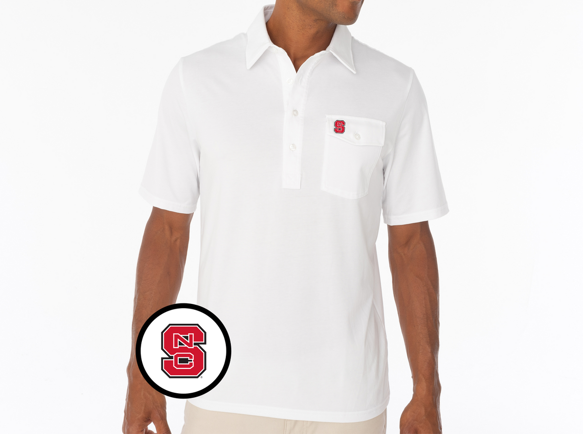 Criquet NC State Coach's Players Shirt in NCS, White, view 1