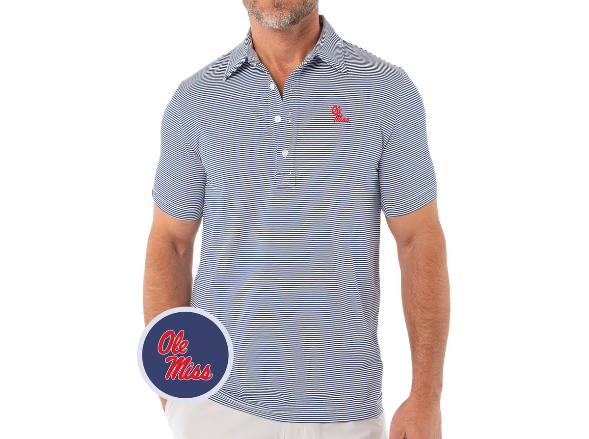Criquet Ole Miss Hobby Stripe in Stack, Navy, view 1