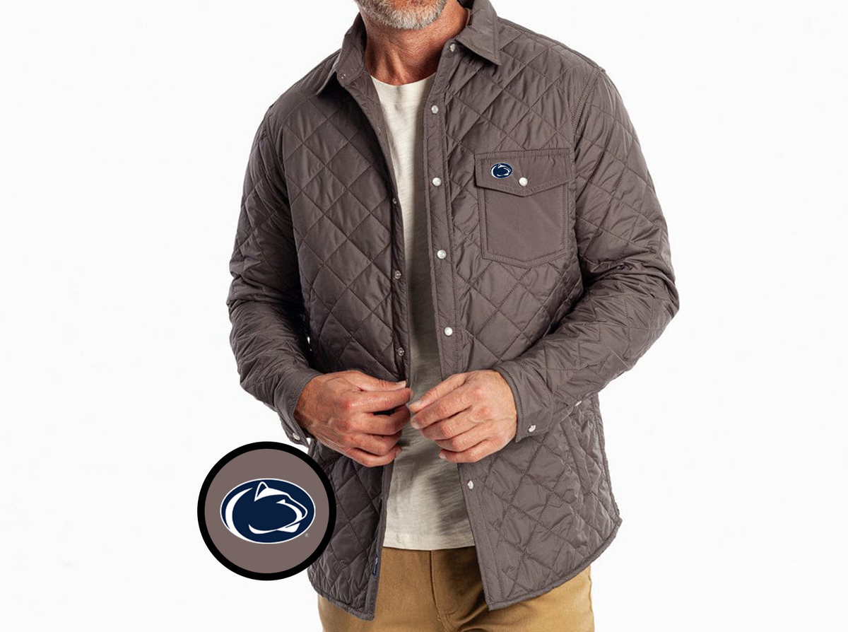 Penn State - Coach's Shacket - Lion - Charcoal