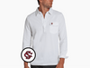 South Carolina - Coach's Long Sleeve Players Shirt - SC Interlock - White