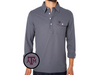 Texas A&M - Coach's Long Sleeve Players Shirt - TAM - Blue Steel