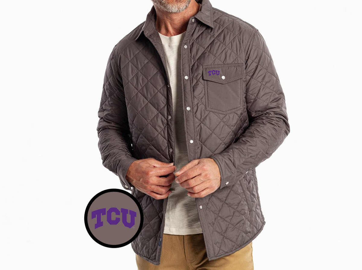 TCU - Coach's Shacket - TCU - Charcoal
