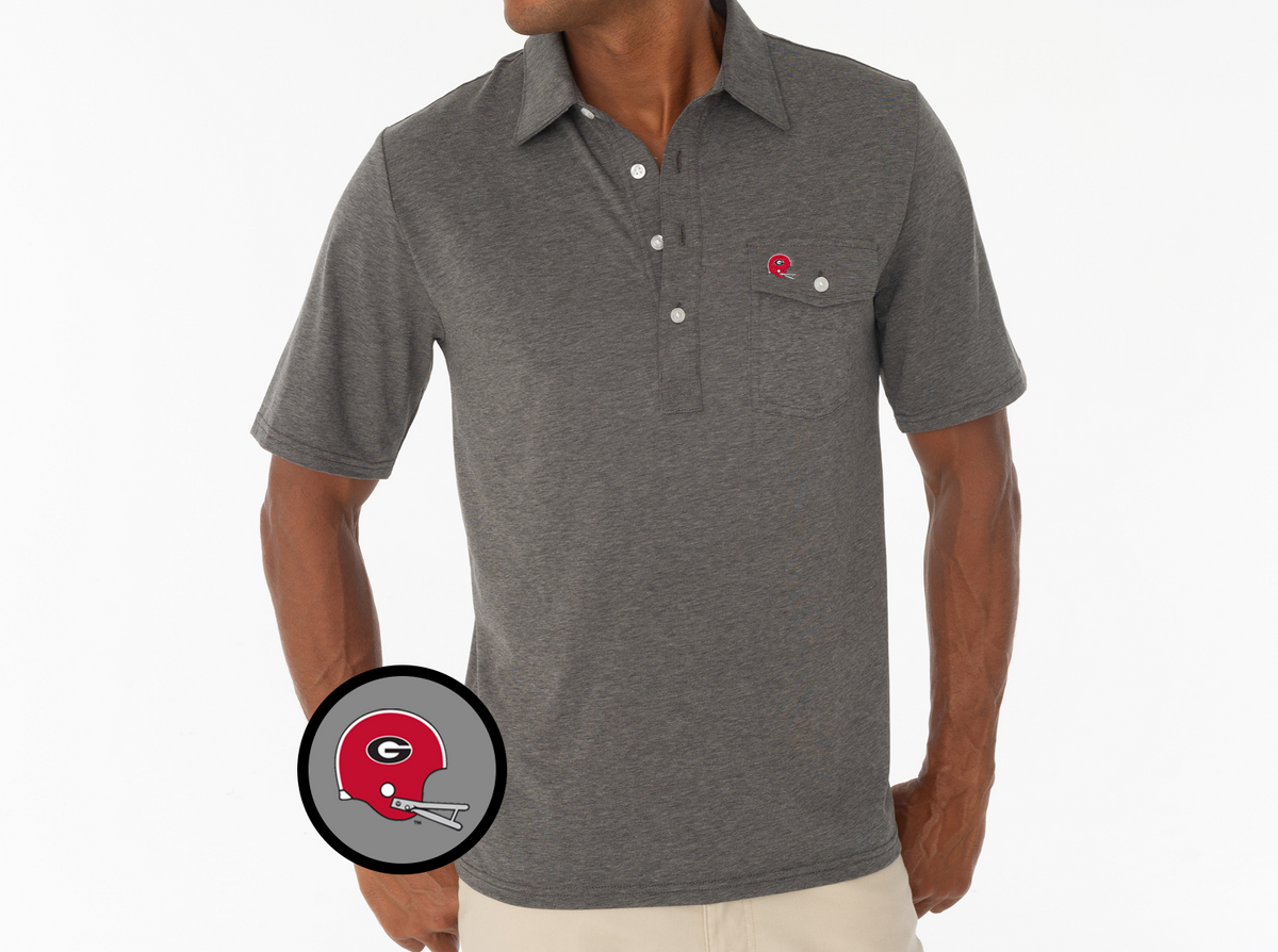 Criquet Georgia in Coach's Players Shirt, Helmet, Heather Gray, view 1