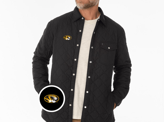 Criquet Missouri Quilted Shacket in Tiger, Black, view 1