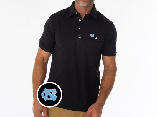 North Carolina - Coach's Players Shirt - NC Interlock - Black