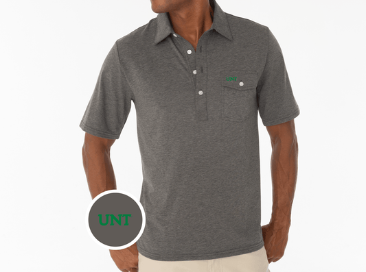 Criquet North Texas Coaches Players Shirt in UNT, Heather Grey, view 1