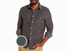 North Texas - Corduroy Pearlsnap - UNT - Charcoal
