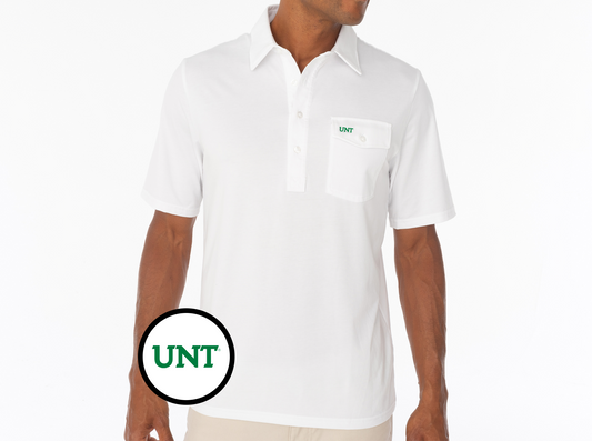 Criquet North Texas Coaches Players Shirt in UNT, White, view 1