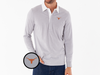 Texas - Coach's Rugby Shirt - Longhorn - Grey Microstripe