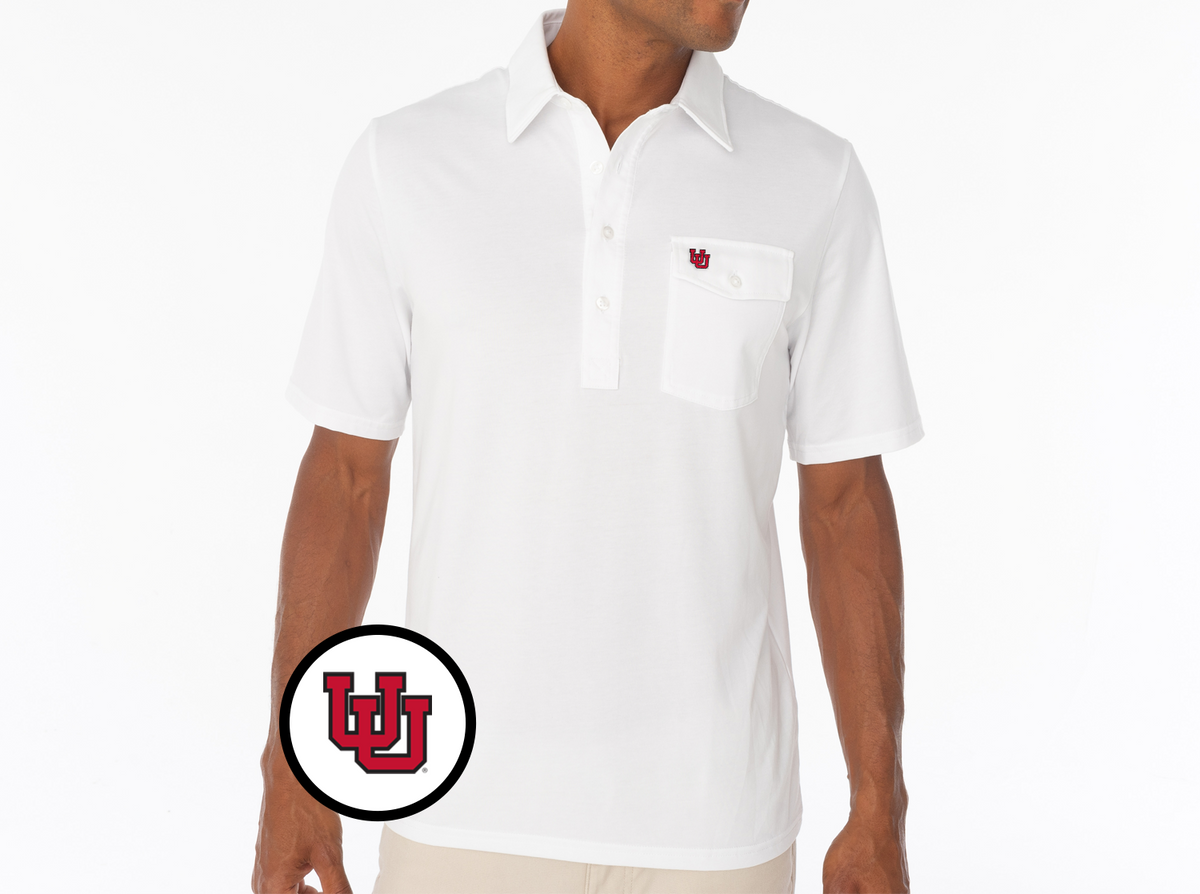 Criquet Utah in Coach’s Players Shirt, U Interlock, White, view 1
