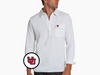 Utah - Coach's Long Sleeve Players Shirt - U Interlock - White