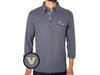 Vanderbilt - Coach's Long Sleeve Players Shirt - V - Blue Steel