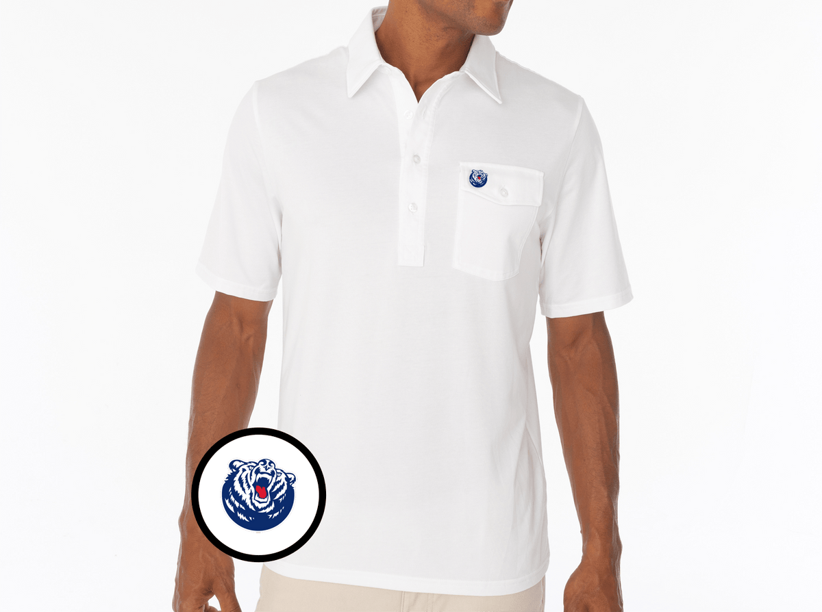 Criquet Belmont Coaches Players Shirt in Bruin, White, view 1