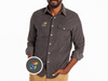 Kansas - Corduroy Pearl Snap - Jayhawk - Charcoal