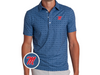 Ole Miss - Coach's Range Polo - M - Durango Print Blue