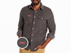 SMU- Corduroy Pearl Snap - SMU - Charcoal