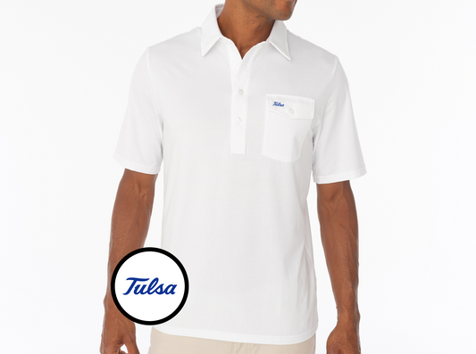 Criquet Tulsa in Coaches Performance Players Shirt, Tulsa, White, view 1