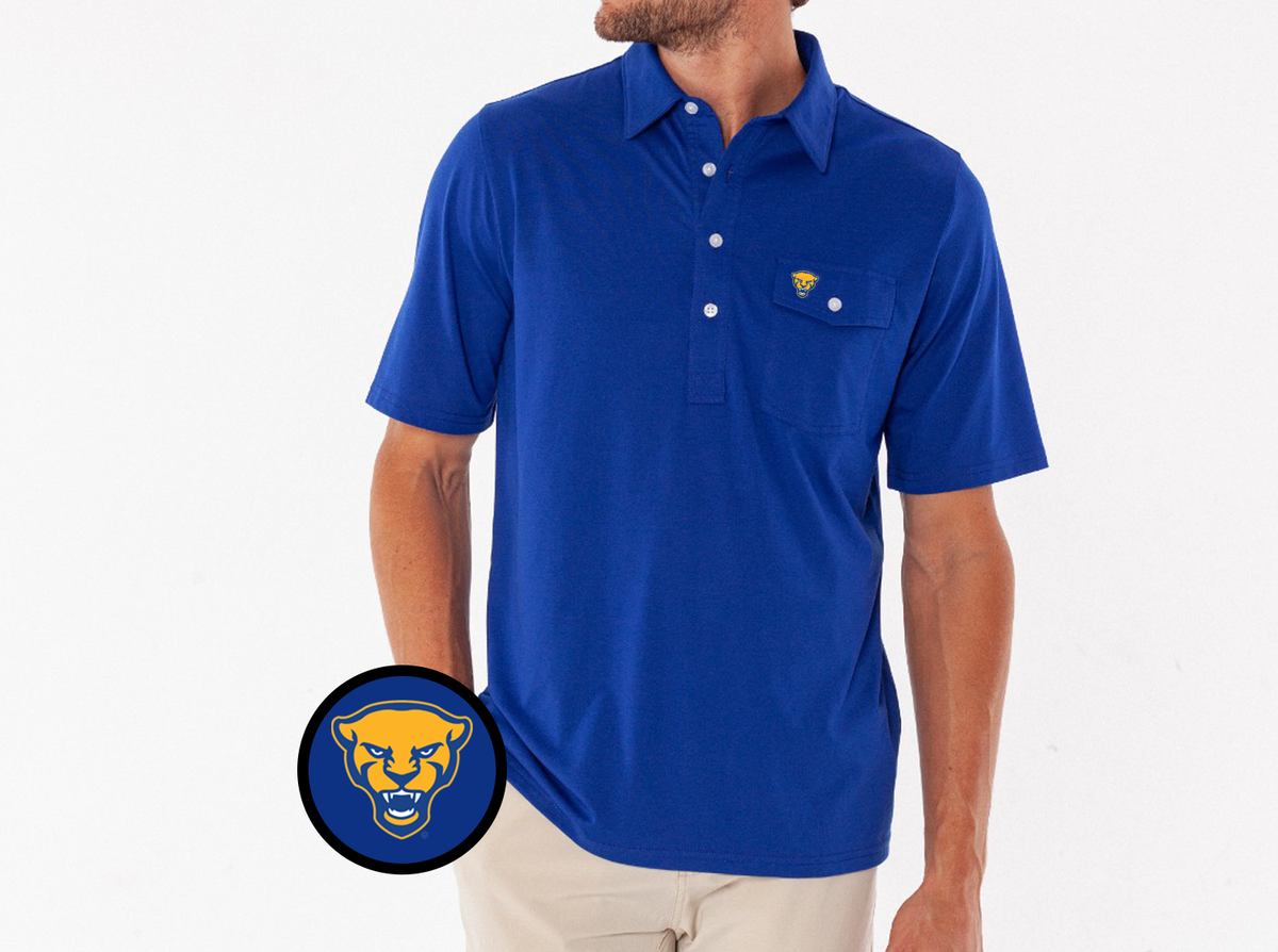 Criquet Pitt Coach's Players Shirt Panther in Blue, view 1