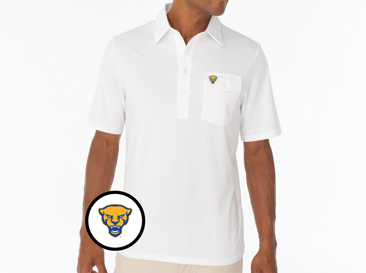 Criquet Pitt in Coaches Players Shirt, Panther, White, view 1