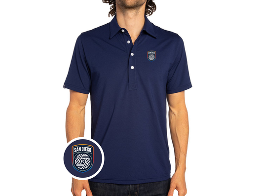 Criquet San Diego FC in Range Polo, Crest, Navy, view 1