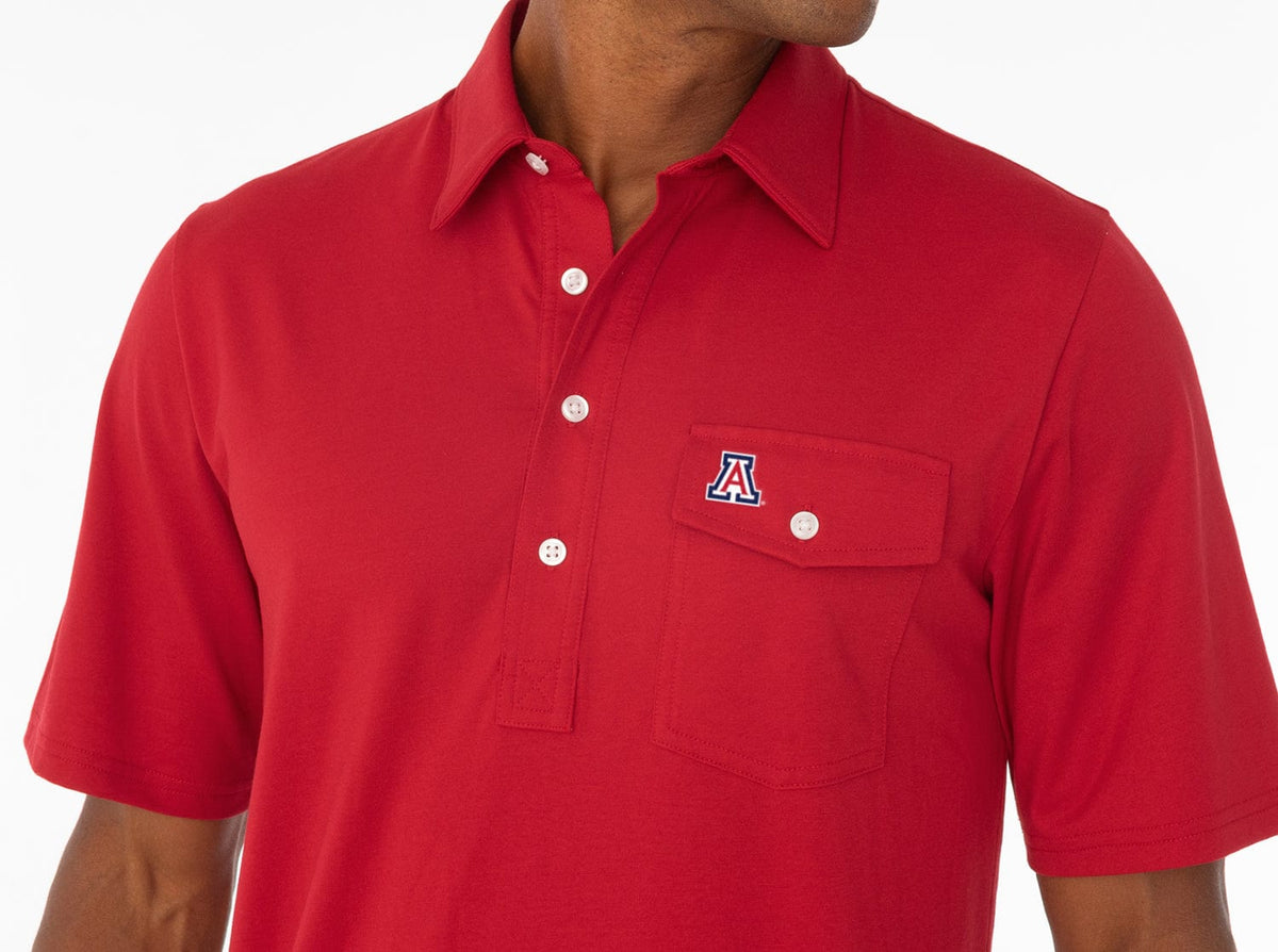 Criquet Arizona in Coach's Performance Players Shirt, A Mark, Red, view 2