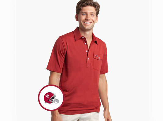 Criquet Alabama in Coach's Performance Players Shirt, Helmet, Crimson, view 1