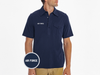 Air Force - Retro Coach's Players Shirt - Air Force Text - Navy