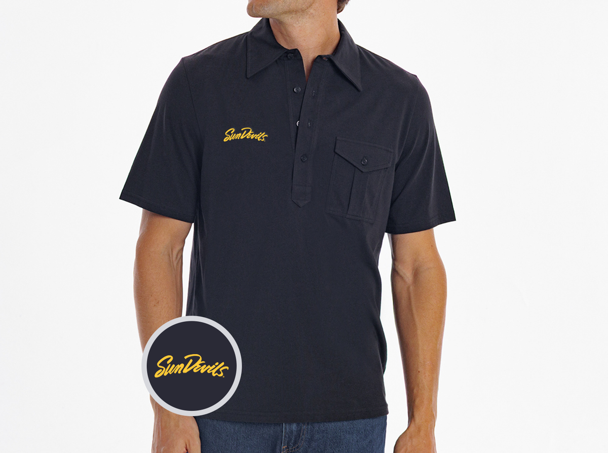 Arizona State - Retro Coach's Players Shirt - Sun Devils - Black