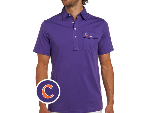 Criquet Clemson in Coaches Players Shirt, C, Purple, view 1